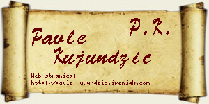 Pavle Kujundžić vizit kartica